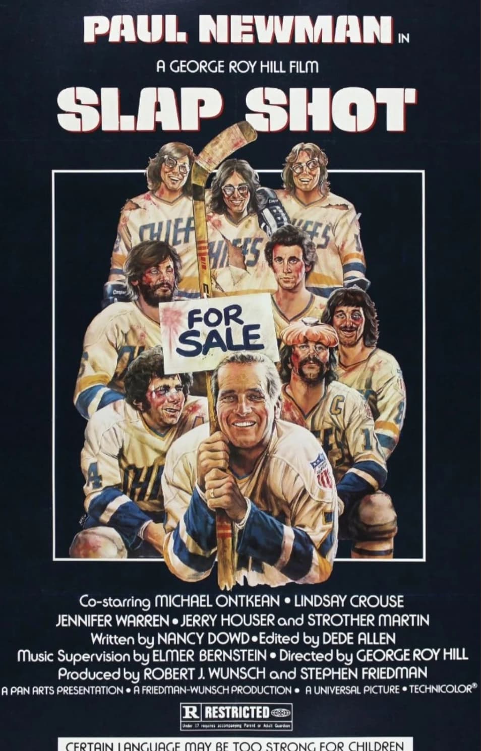 slap shot movie poster - Paul Newman In A George Roy Hill Film Slap Shot Comper Chier Wases For Sale Es Costarring Michael Ontkean Lindsay Crouse Jennifer Warren Jerry Houser and Strother Martin Written by Nancy Dowd Edited by Dede Allen Music Supervision